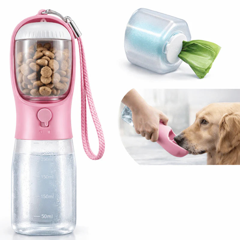 3-in-1 Draagbare Waterfles voor Honden