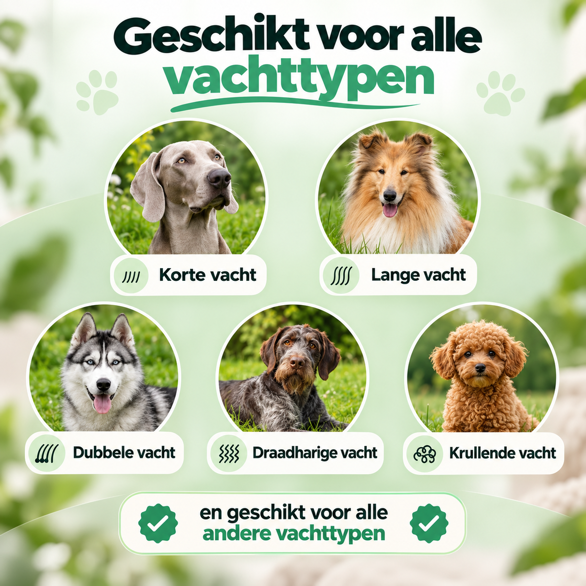 VachtVrij™ — Ondervachtborstel voor honden