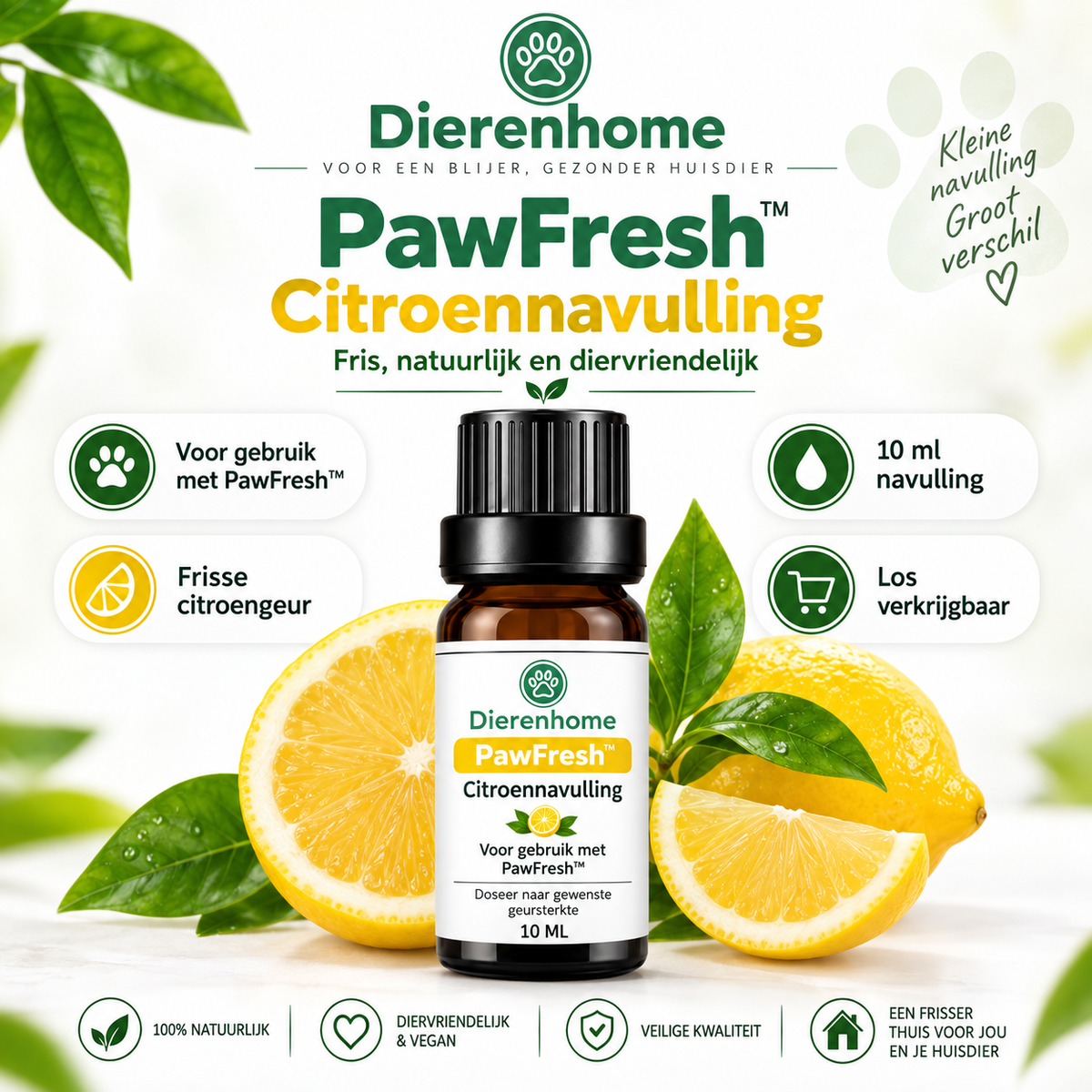 PawFresh™ | Geurverwijderaar voor Huisdieren