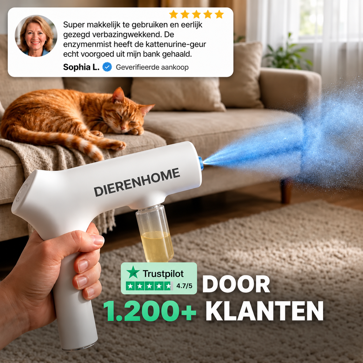 PawFresh™ | Geurverwijderaar voor Huisdieren