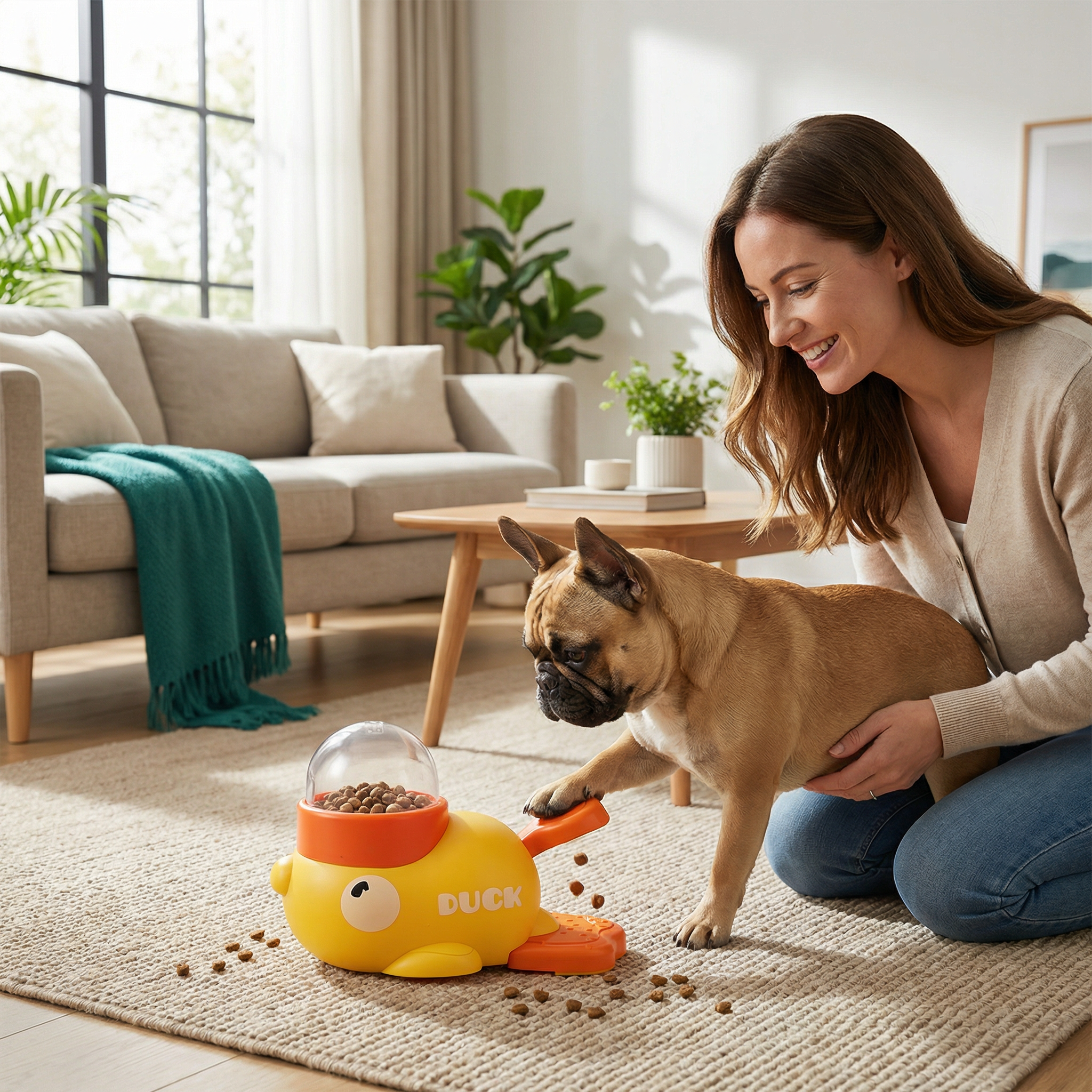 SmartDuck™ | Interactieve Voerpuzzel voor Huisdieren