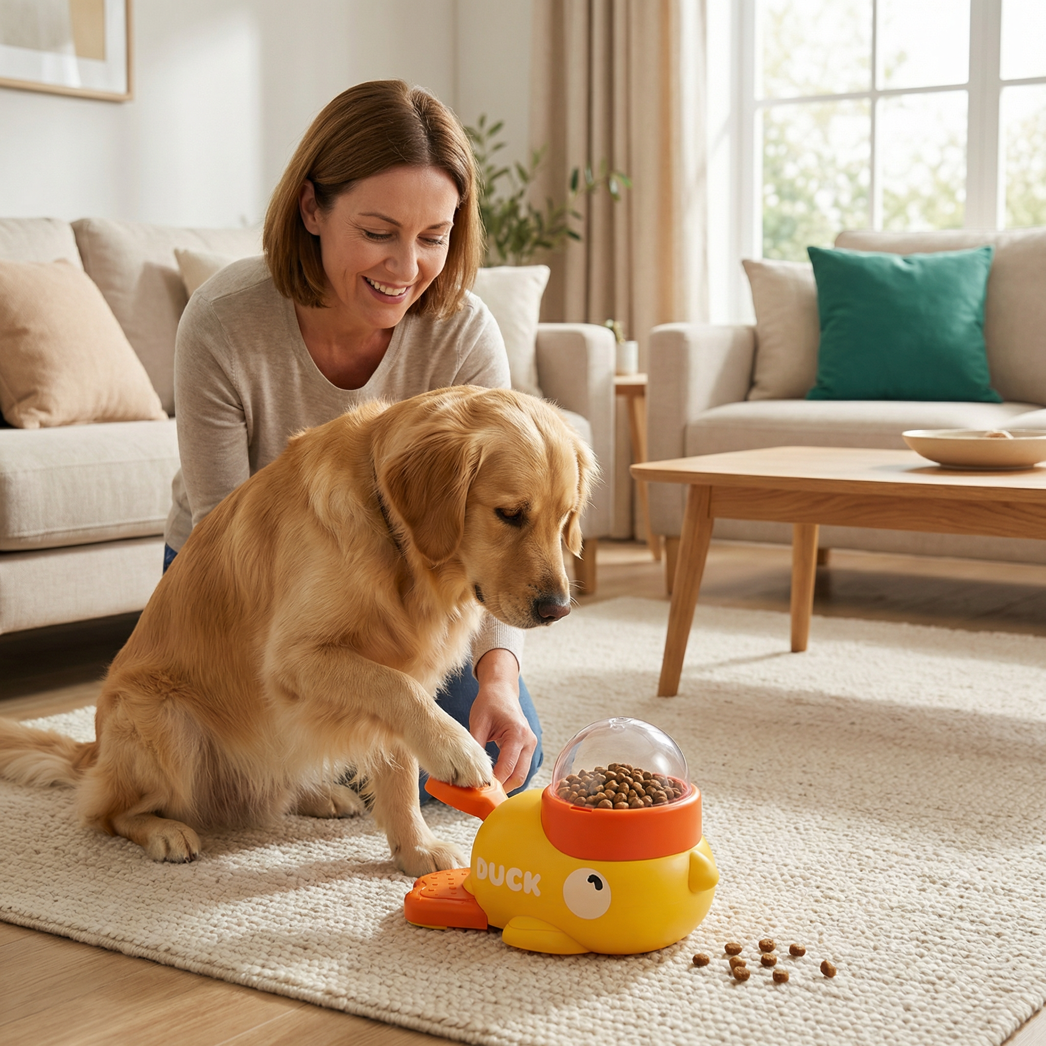 SmartDuck™ | Interactieve Voerpuzzel voor Huisdieren