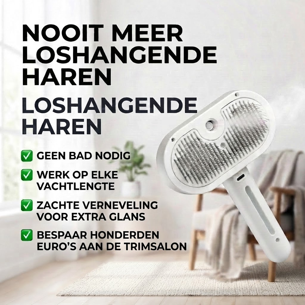 Dierenhome™ Professionele Vachtverzorgings Borstel