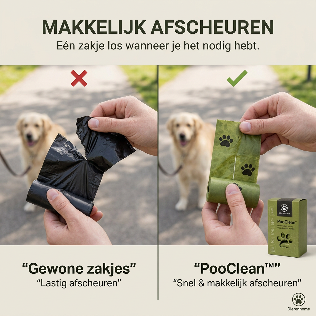 Dierenhome PooClean™ Biologisch Afbreekbare Poepzakjes (10 rollen / 150 zakjes)