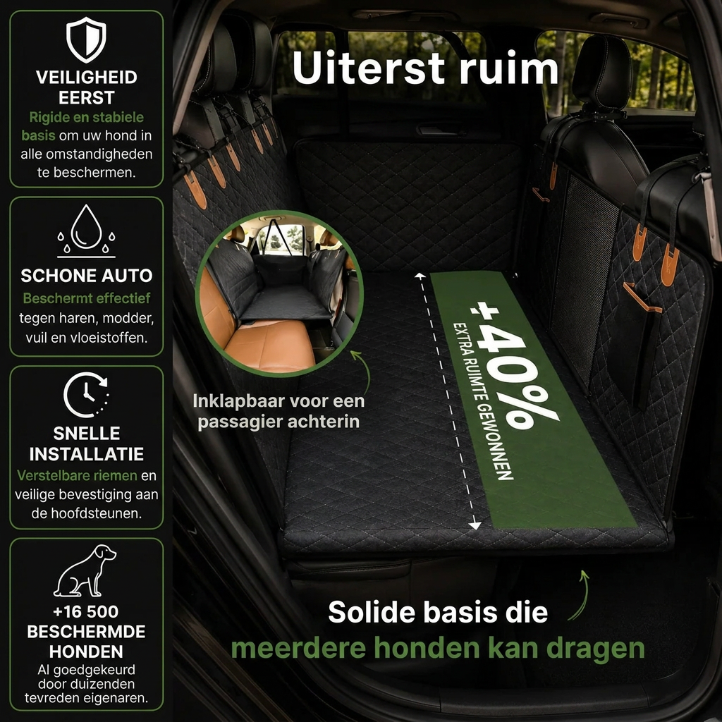 TravelPad™ – Beschermhoes Voor de Achterbank Voor Honden