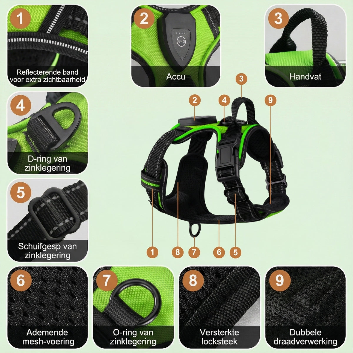 GlowPaw™ | Glow-in-the-dark Waterdicht Hondenharnas