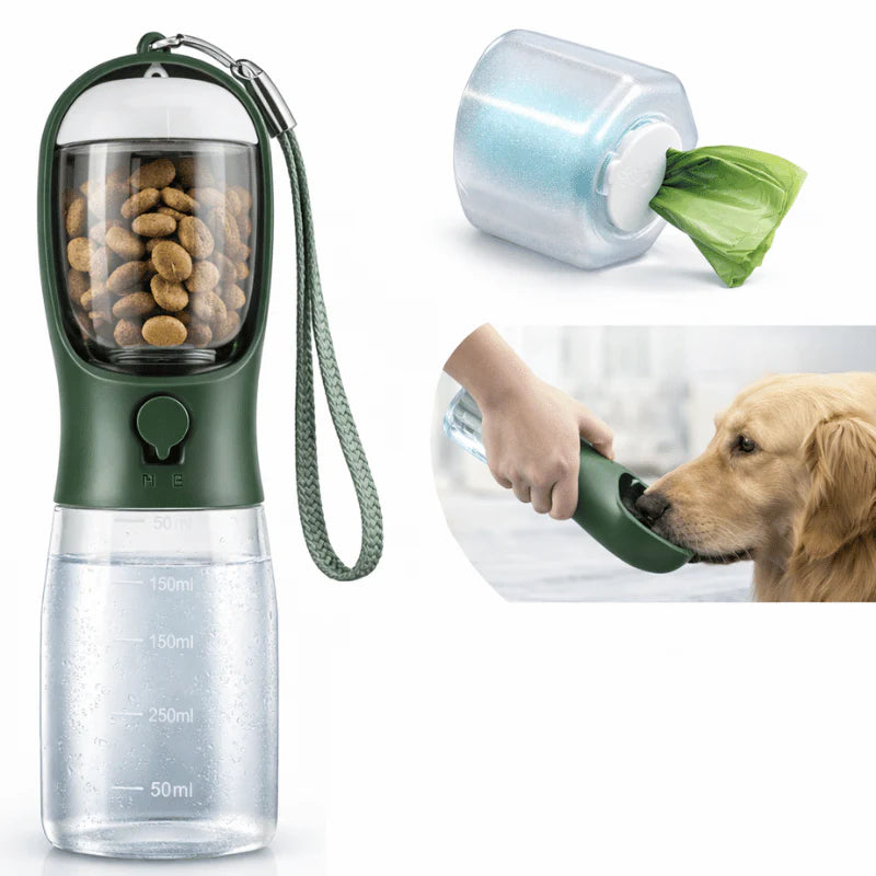 3-in-1 Draagbare Waterfles voor Honden