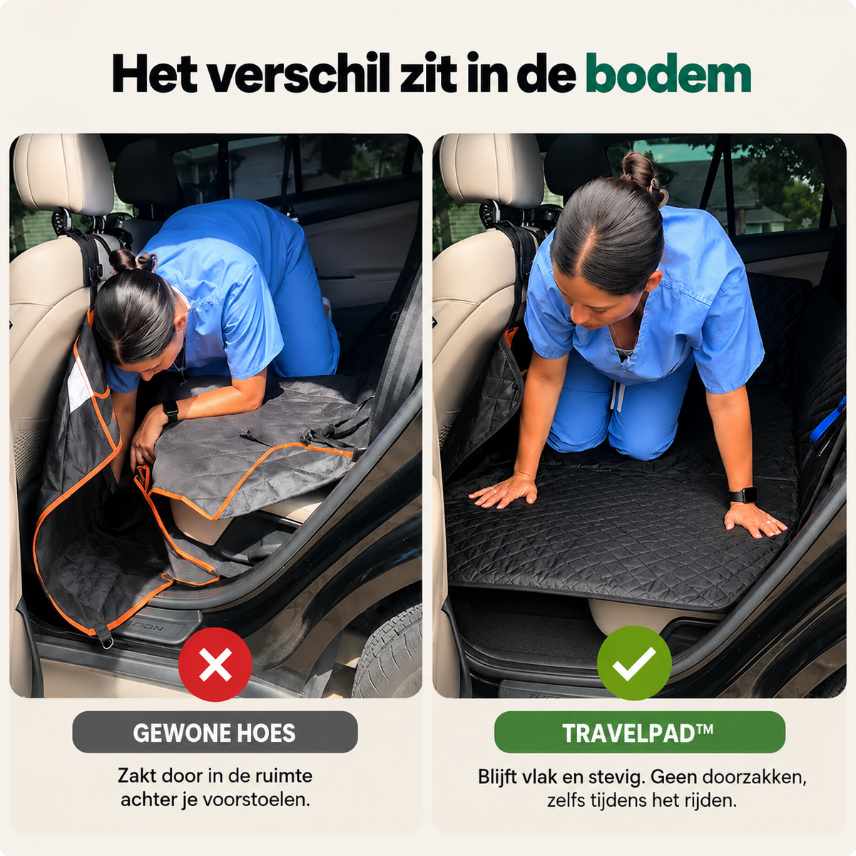 TravelPad™ – Stevige Achterbankverlenger voor Honden