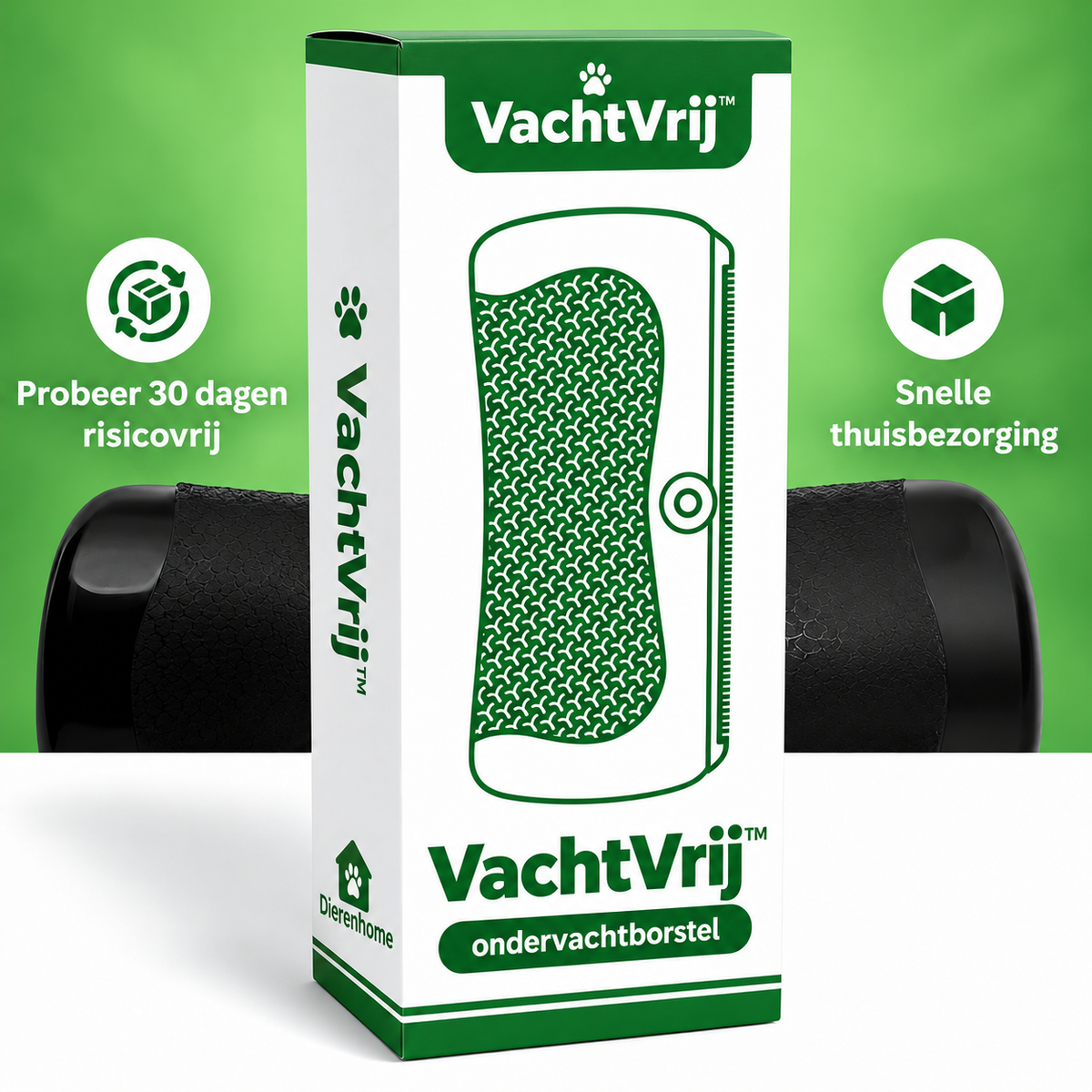 VachtVrij™ — Ondervachtborstel voor honden