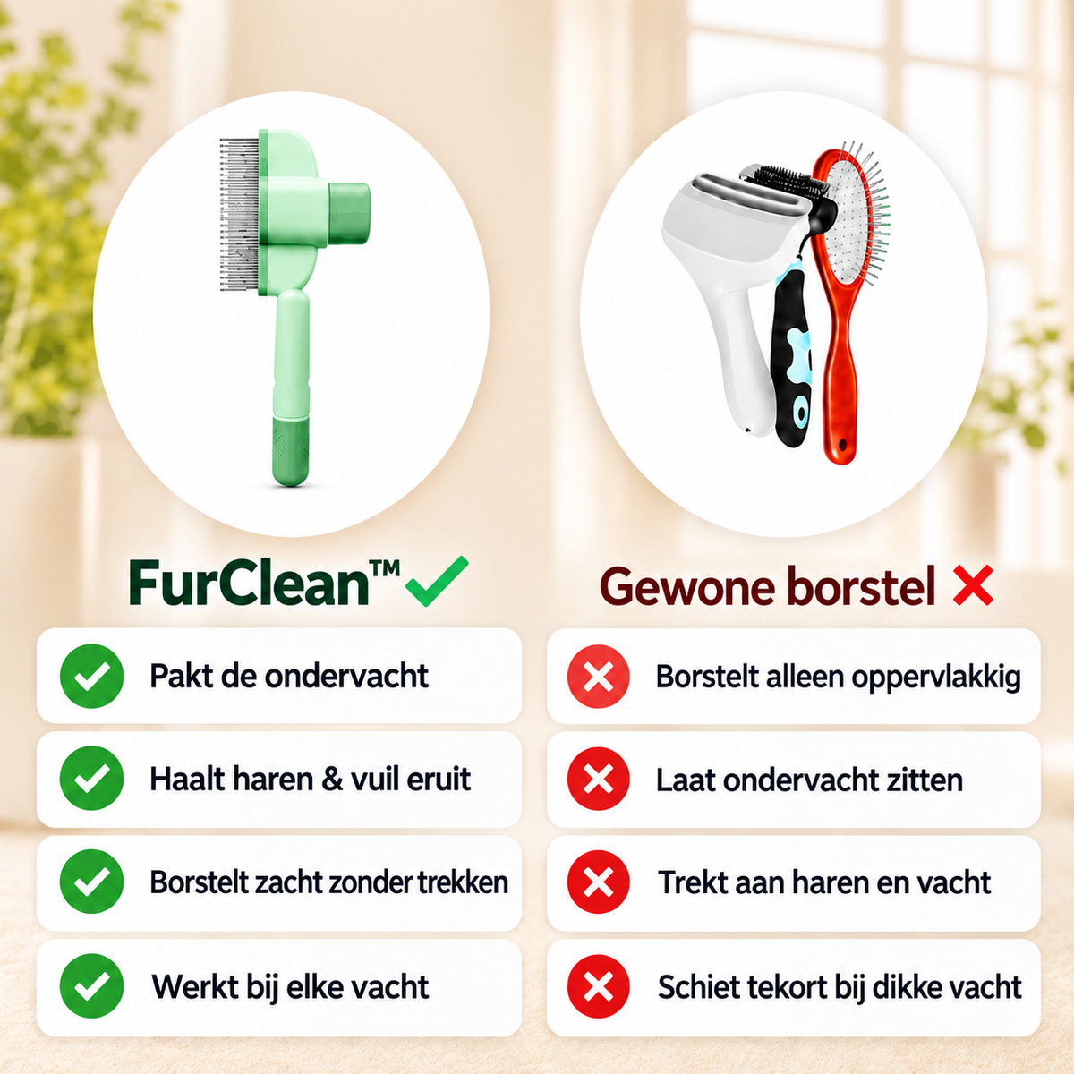 FurClean™ | Haarverwijderingsborstel voor Huisdieren