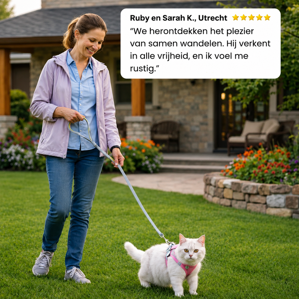 Dierenhome ™ Kattenharnas + gratis riem