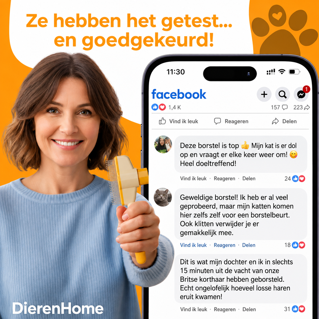 FurClean™ | Haarverwijderingsborstel voor Huisdieren