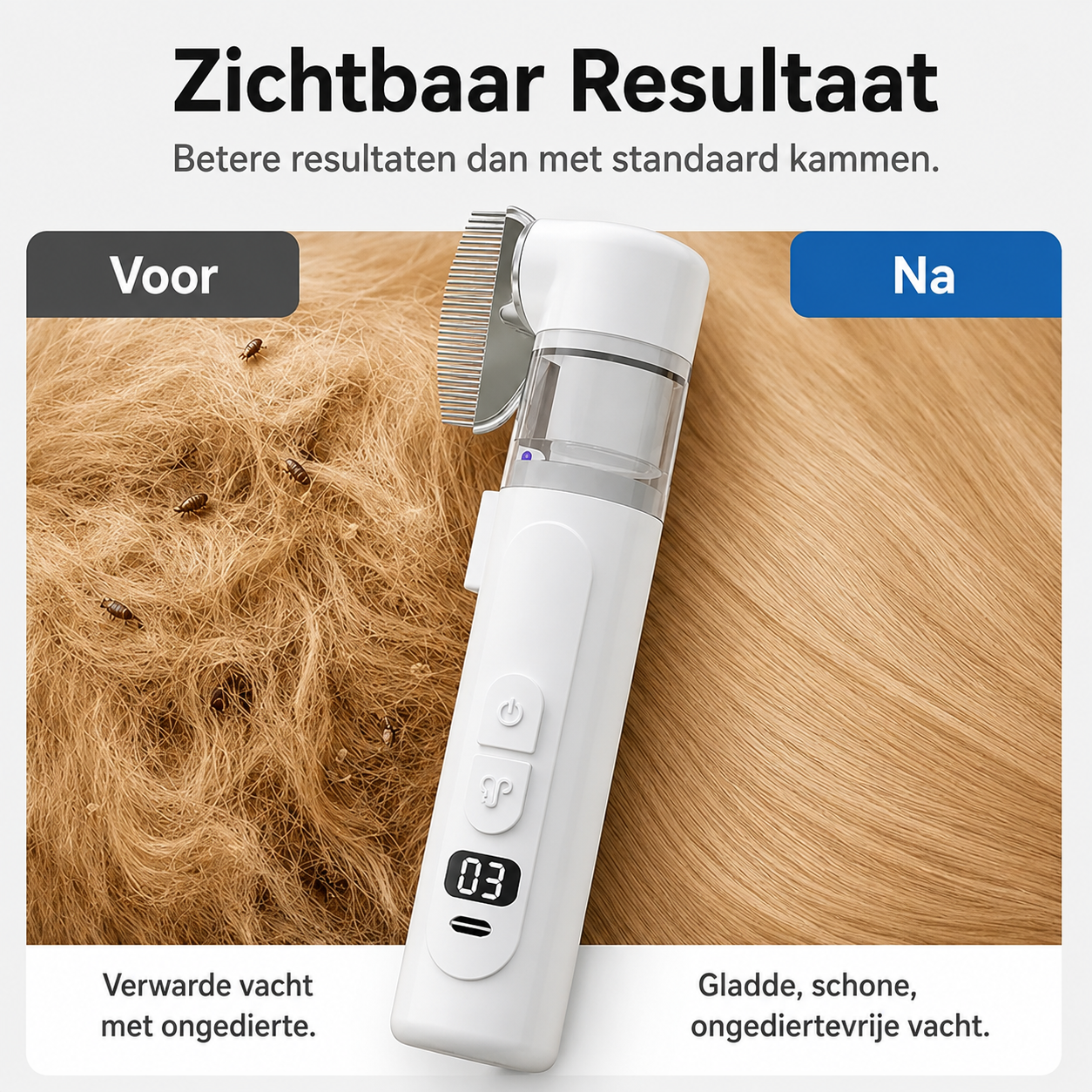 FleaGuard™ |  2-in-1 Kam voor Vlooien & Teken