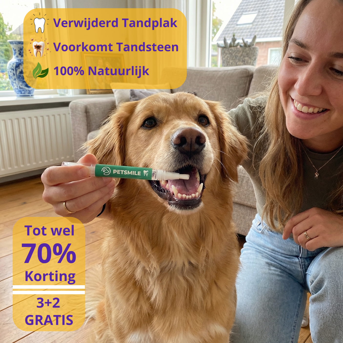 PetSmile™ | Zeg vaarwel tegen tandplak en een stinkende adem!