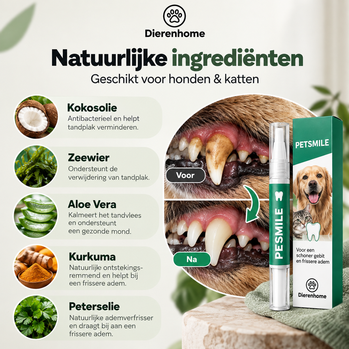 PetSmile™ | Zeg vaarwel tegen tandplak en een stinkende adem!