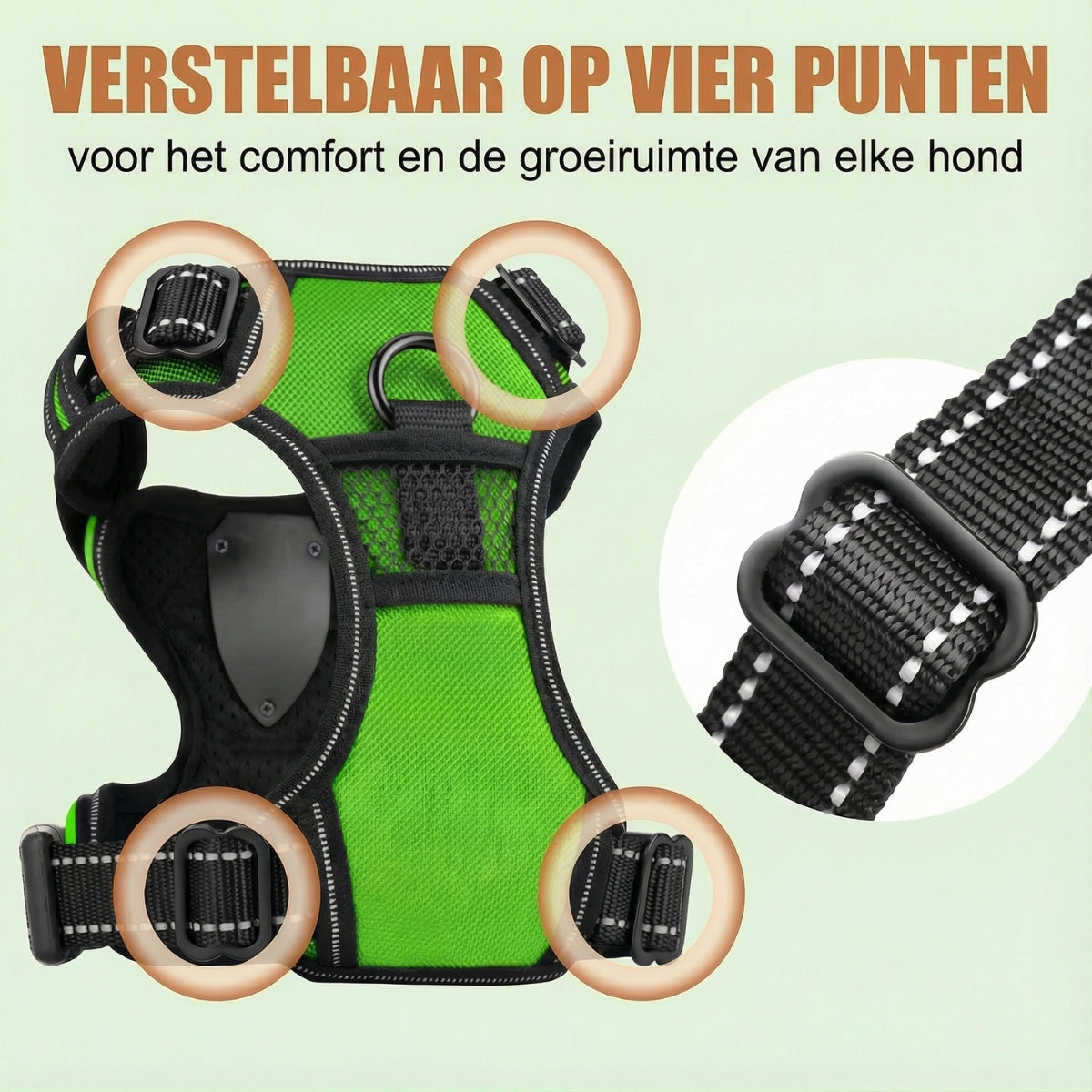 GlowPaw™ | Glow-in-the-dark Waterdicht Hondenharnas