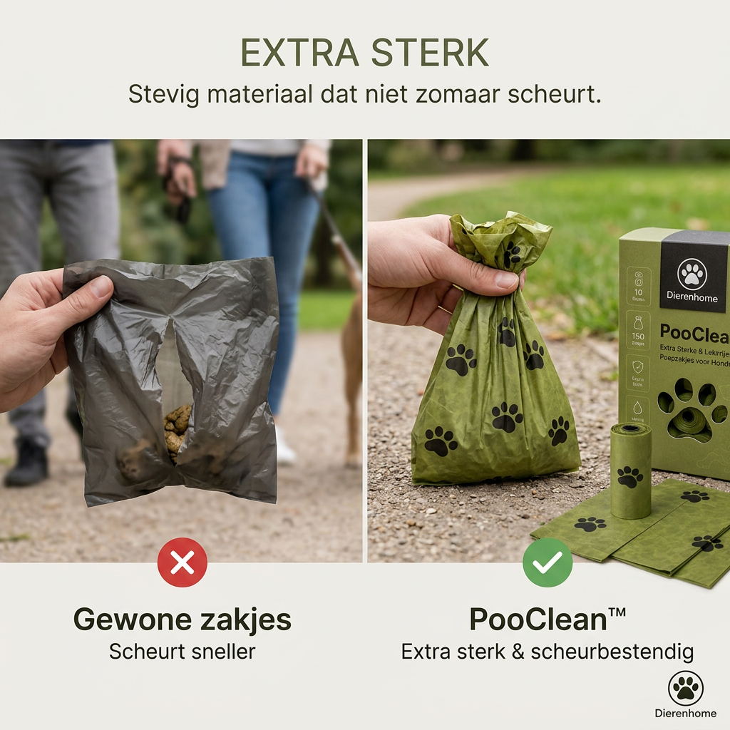 Dierenhome PooClean™ Biologisch Afbreekbare Poepzakjes (10 rollen / 150 zakjes)