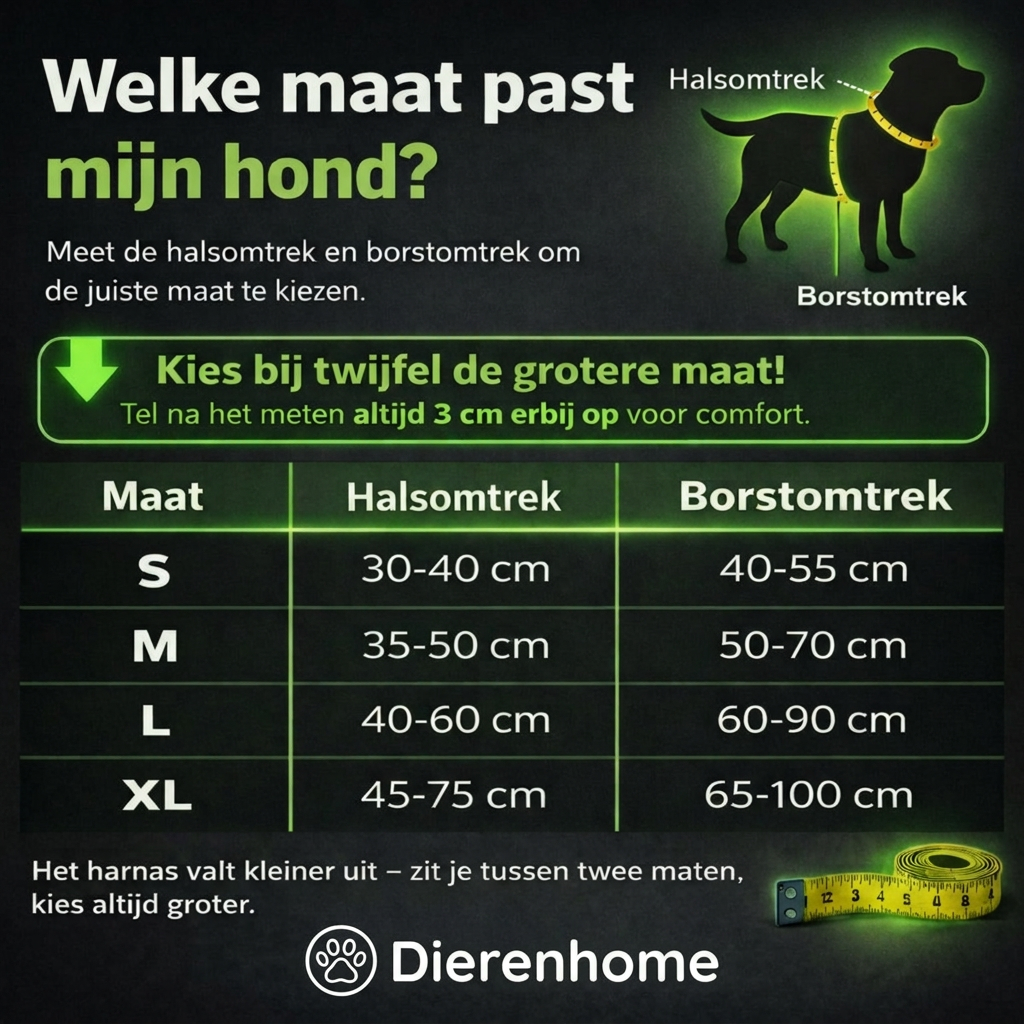 GlowPaw™ | Glow-in-the-dark Waterdicht Hondenharnas