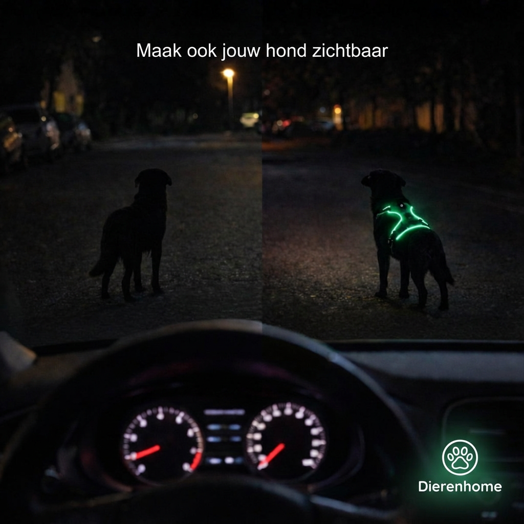 GlowPaw™ | Glow-in-the-dark Waterdicht Hondenharnas