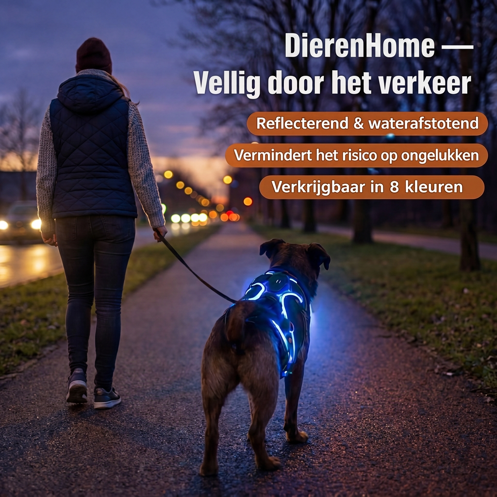 GlowPaw™ | Glow-in-the-dark Waterdicht Hondenharnas