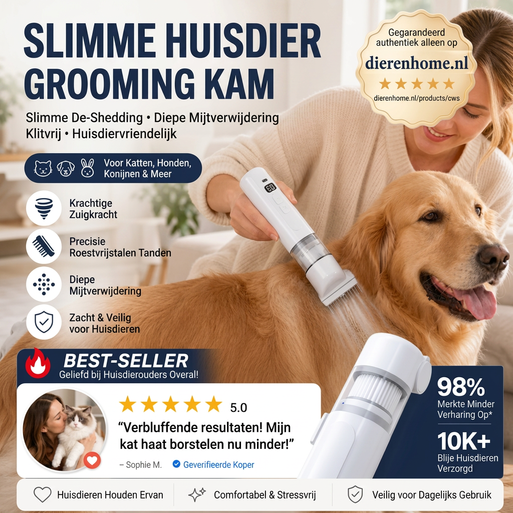 FleaGuard™ |  2-in-1 Kam voor Vlooien & Teken