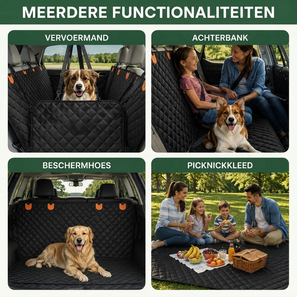 TravelPad™ – Beschermhoes Voor de Achterbank Voor Honden