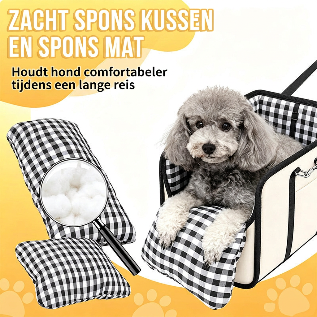 TravelNest™ | Comfortabele Autostoel voor Honden