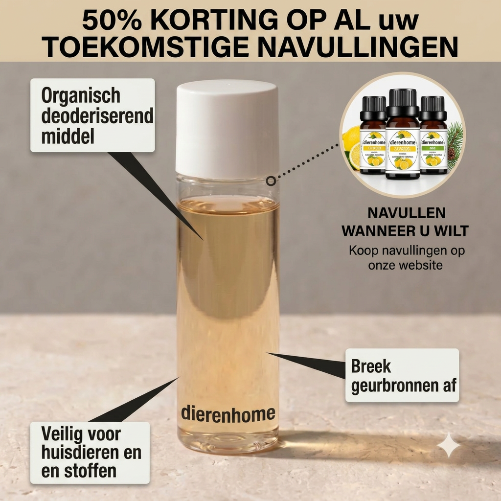 PawFresh™ | Geurverwijderaar voor Huisdieren