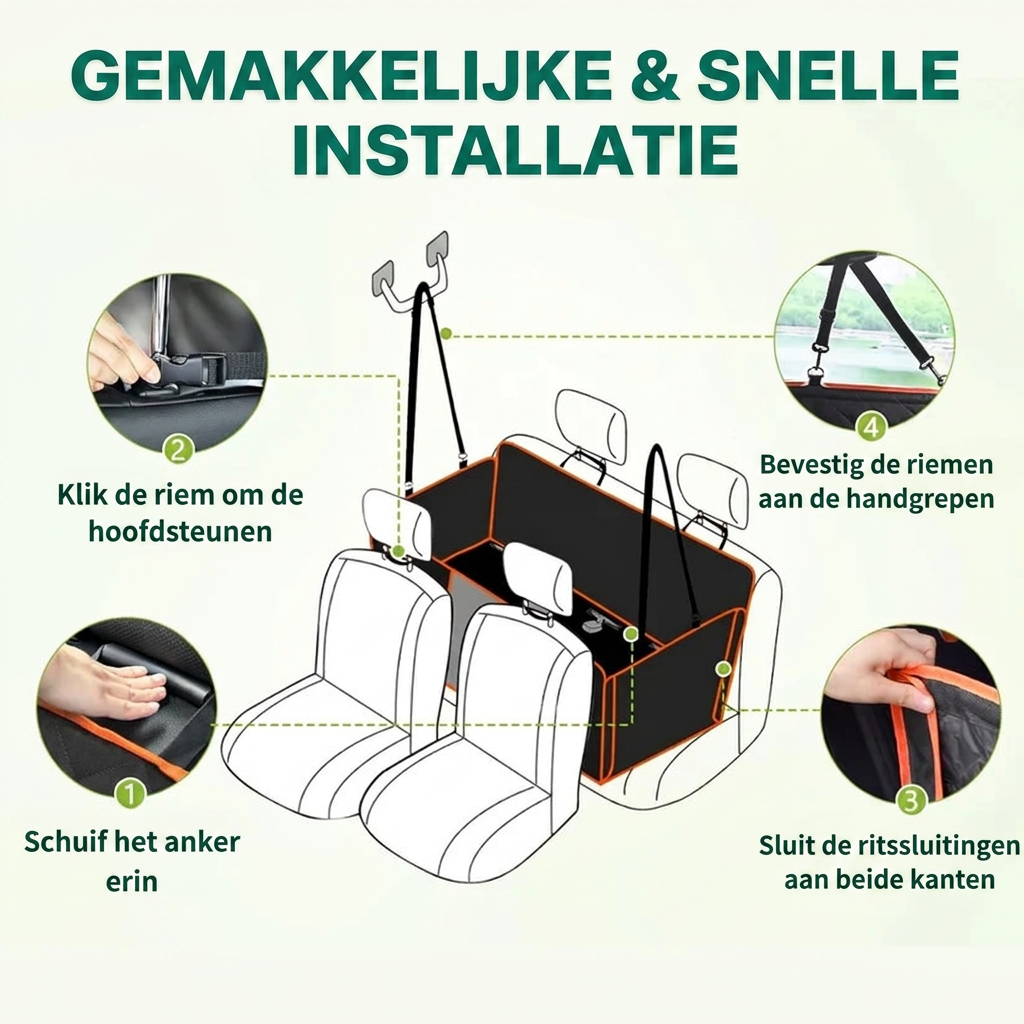 TravelPad™ – Beschermhoes Voor de Achterbank Voor Honden