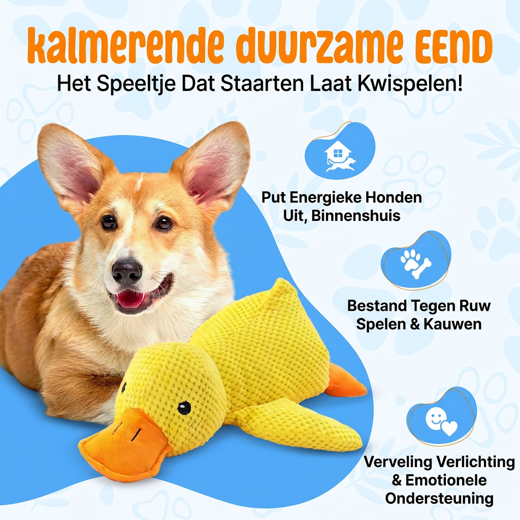 QuackBuddy™ | Kalmerende Eendenknuffel voor Honden