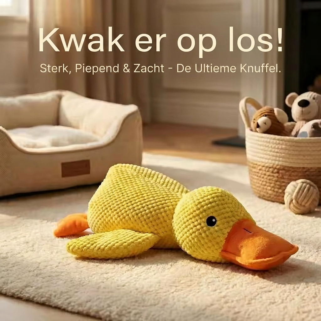 QuackBuddy™ | Kalmerende Eendenknuffel voor Honden