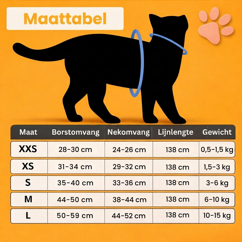 Dierenhome ™ Kattenharnas + gratis riem