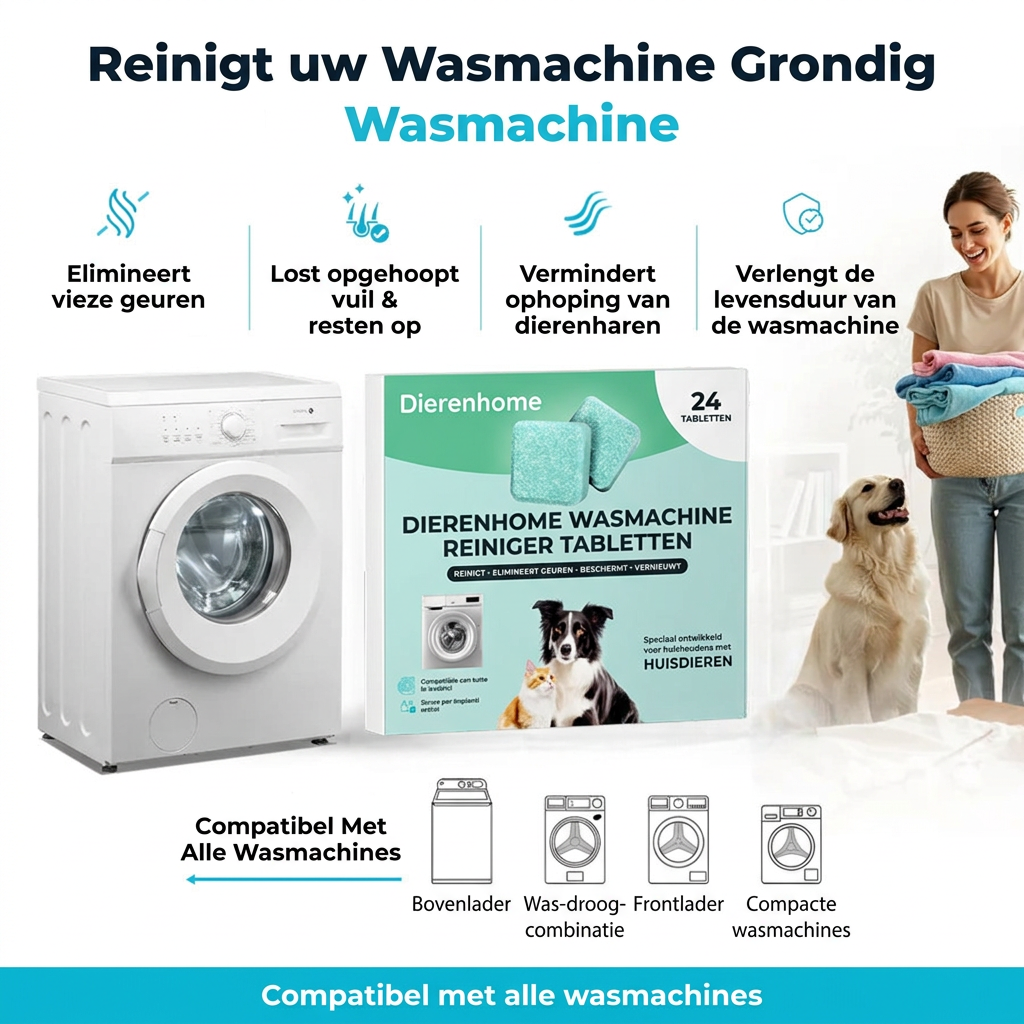 Dierenhome™ – Wasmachine Reinigingstabletten
