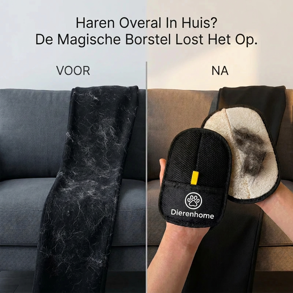 De Magische haarborstel | Nooit meer losse haren in huis!